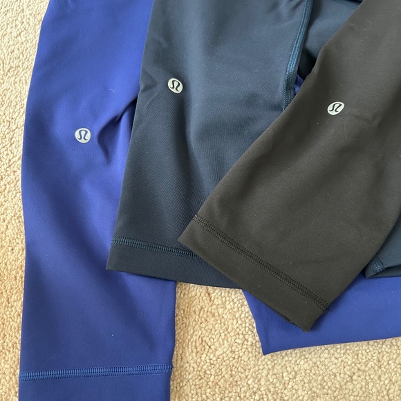 Lot of 3 Lululemon Wunder Train 25" Leggings Size 6 - Picture 1 of 2